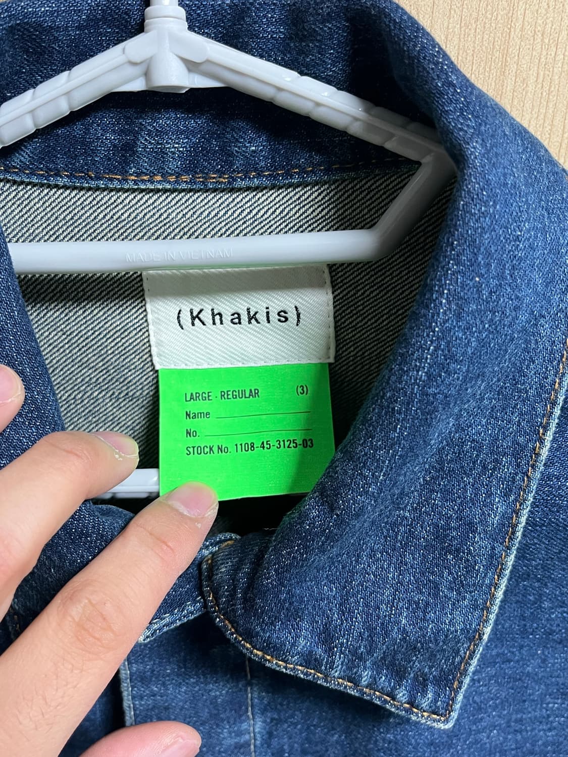 카키스 더블포켓 데님자켓 상품이미지4