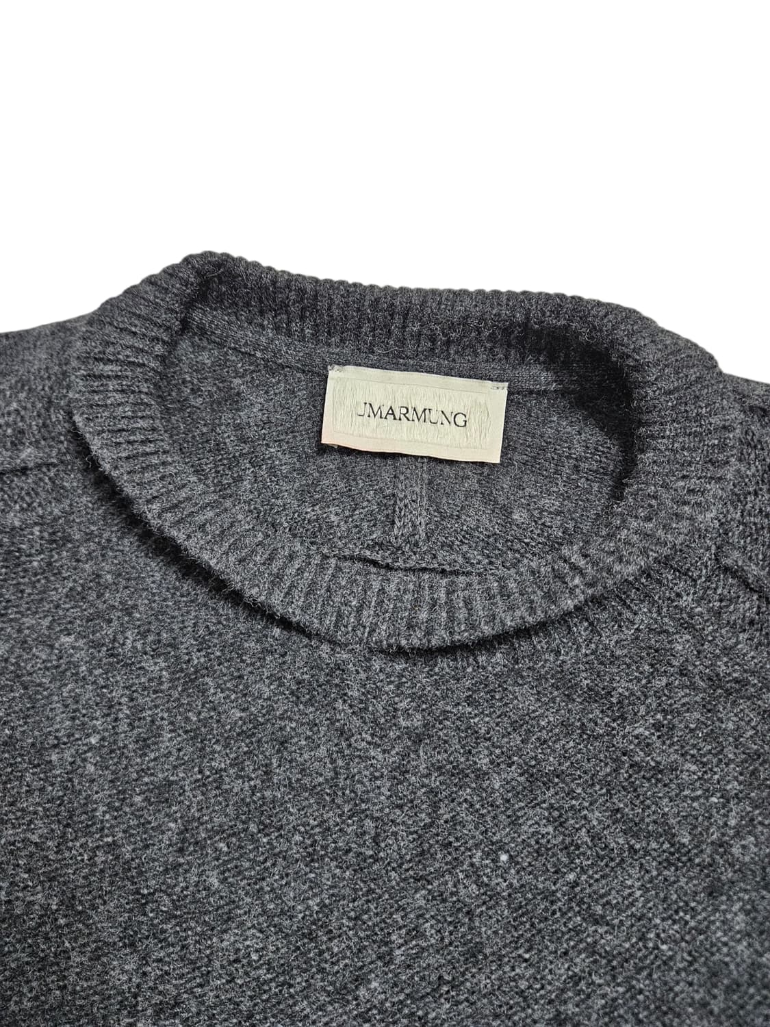 우마뭉 크루넥 울니트 차콜 상품이미지8