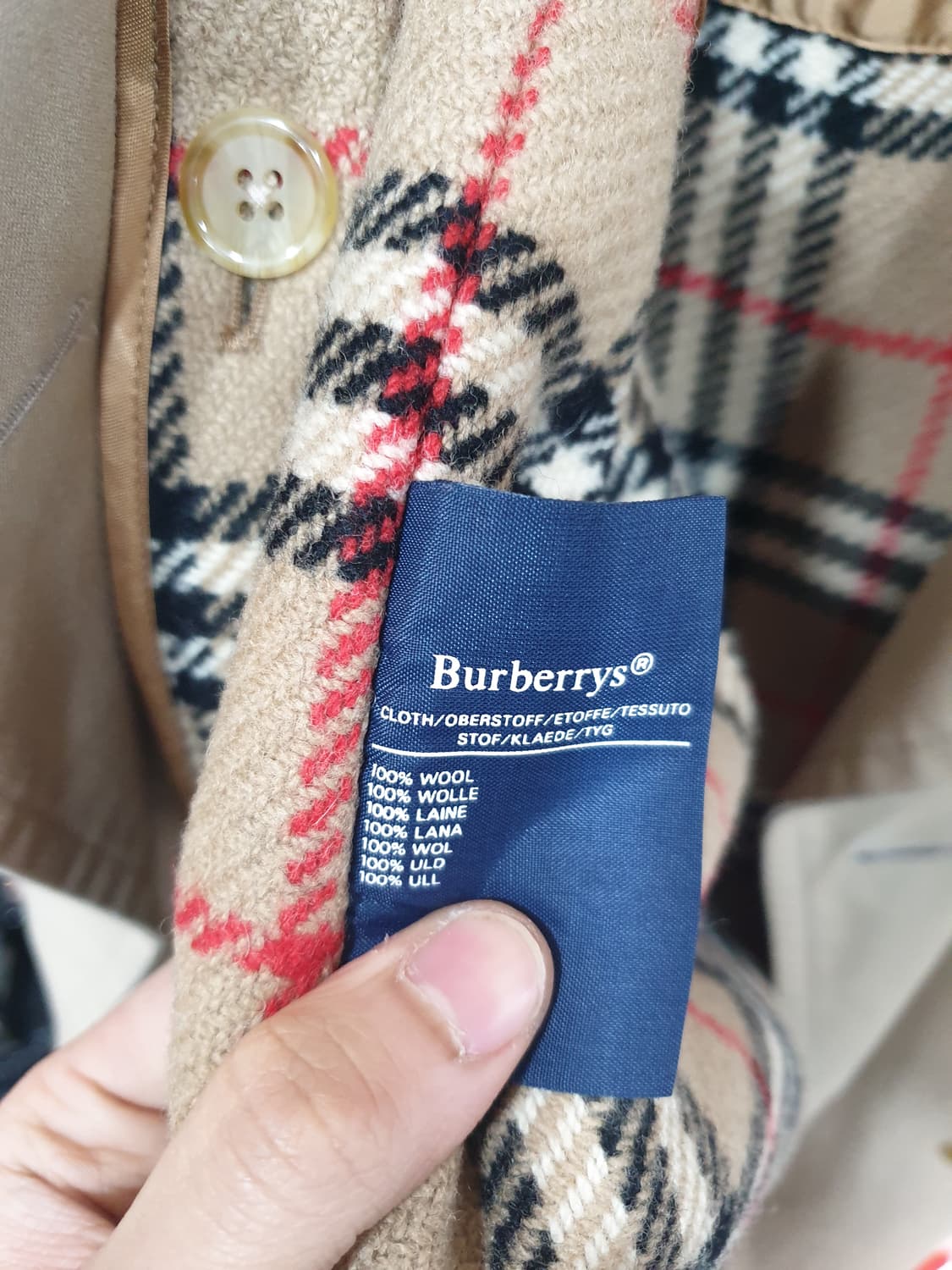 빈티지 버버리 베이지 더블 브레스티드 트렌치 코트 상품이미지4