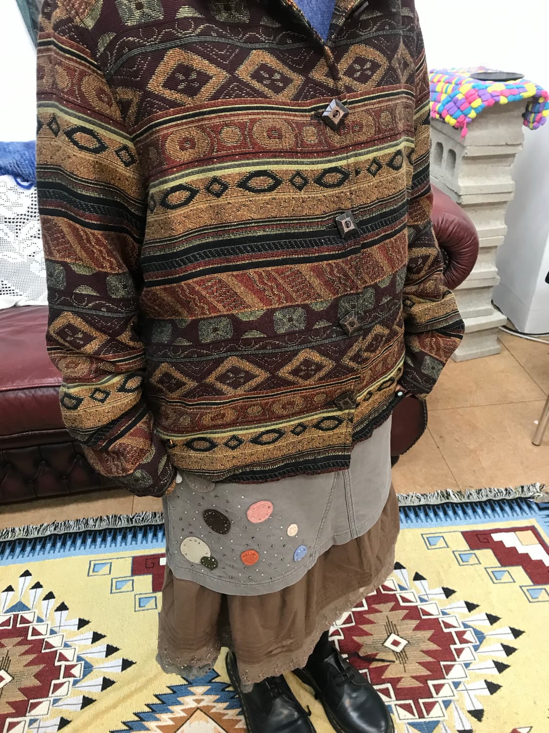 White stag 빈티지 에스닉패턴 자켓  상품이미지2