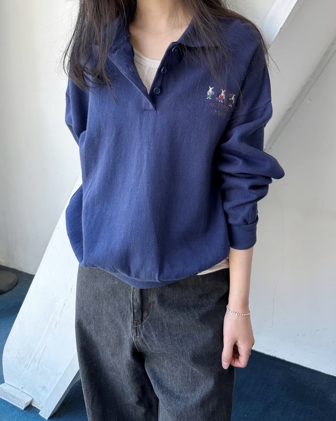 Design cotton polo knit top 상품이미지9