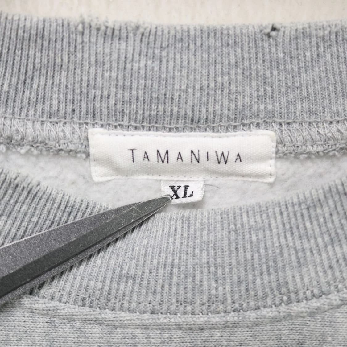 TAMANIWA 그레이 맨투맨 61184 상품이미지6