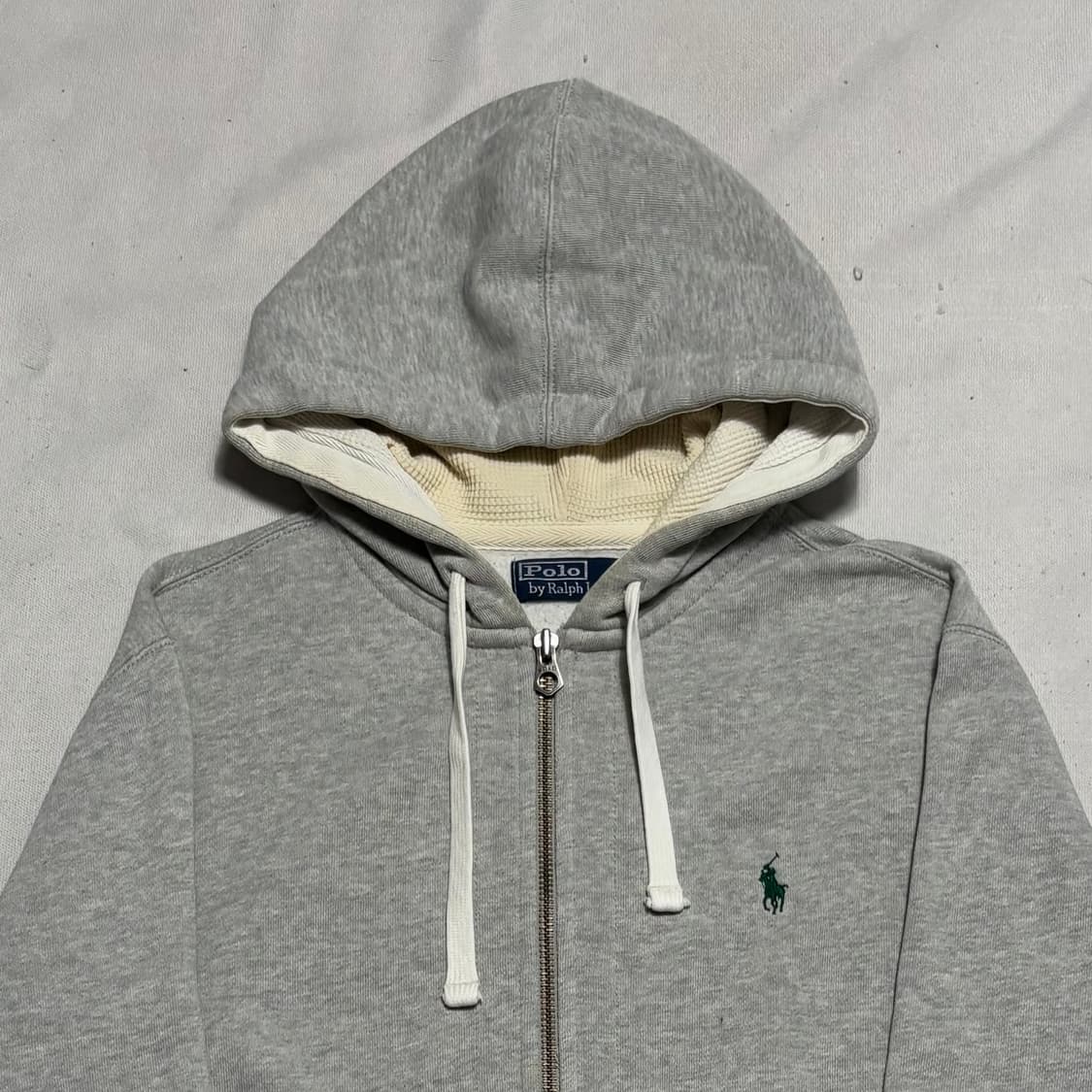 L 폴로랄프로렌 그린 포니자수 그레이 후드집업 상품이미지1