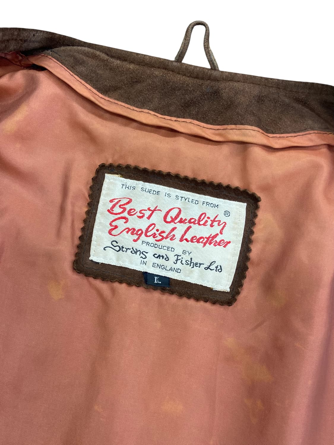 80's 스트롱 앤 피셔 스웨이드 봄버 자켓 상품이미지7