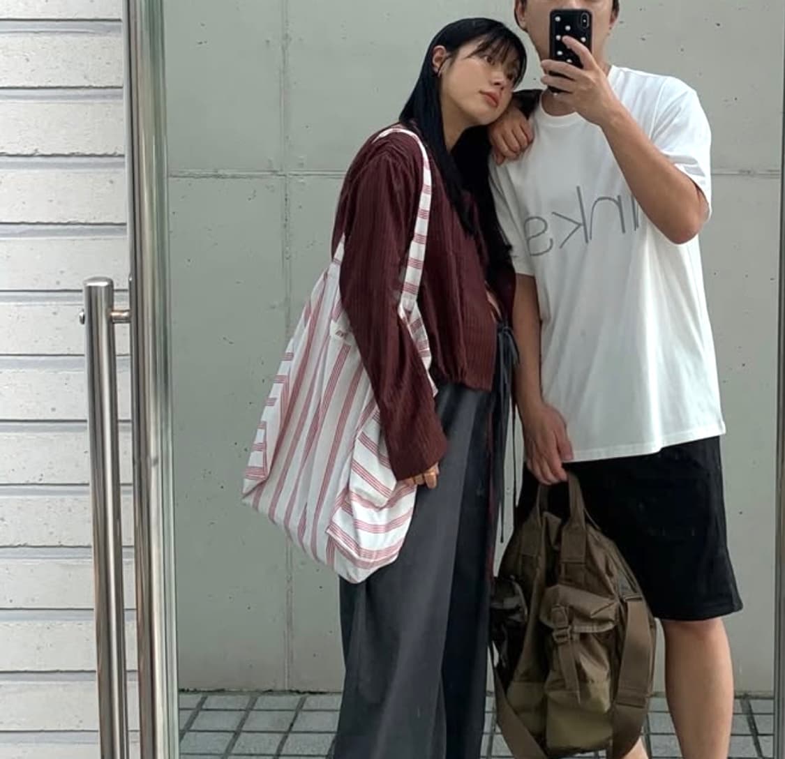 (새상품)자라 스트라이프 에코백 비치백 가방 여행가방 상품이미지4