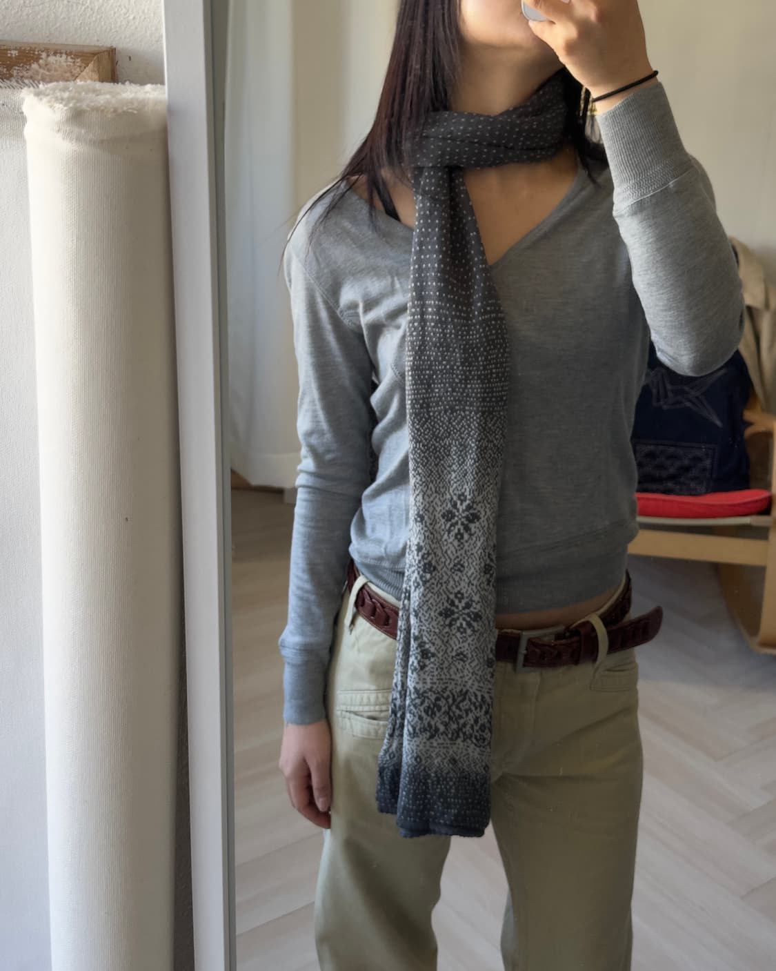 [Sunny clouds] nordic knit muffler 상품이미지4