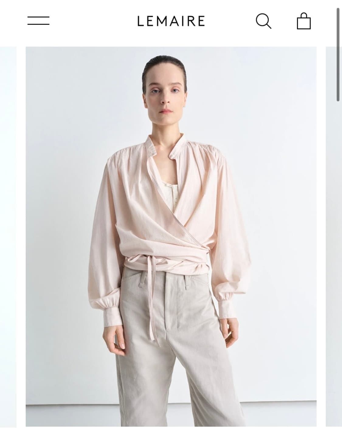 Lemaire wrap blouse 상품이미지1