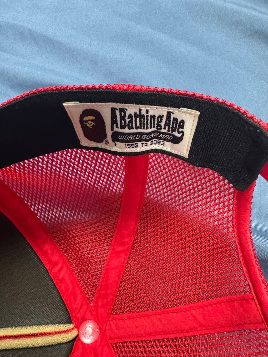 베이프 레드카모 메쉬캡 상품이미지3