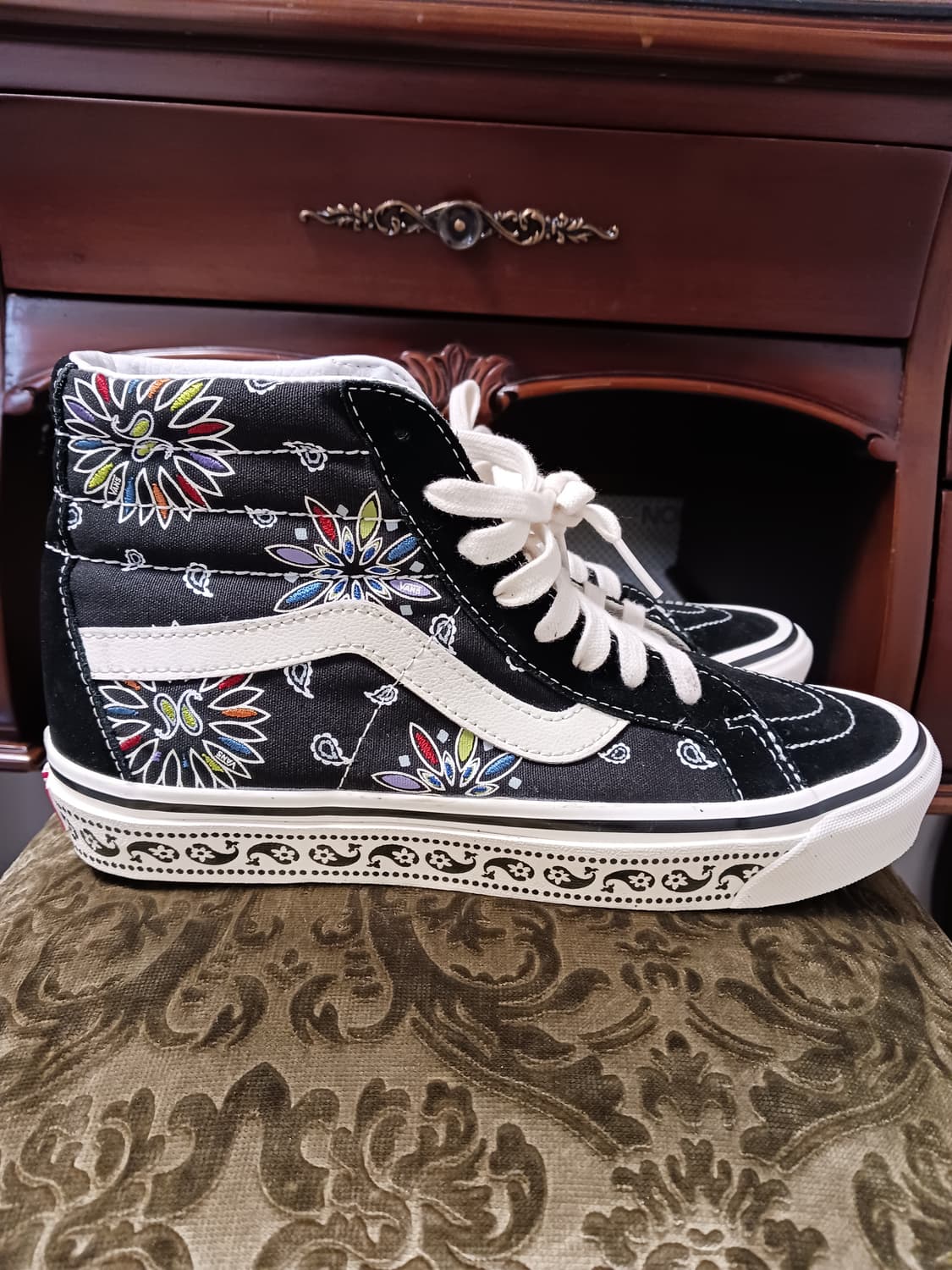  스케이트 하이 반스 페이즐리 블랙 상품이미지3