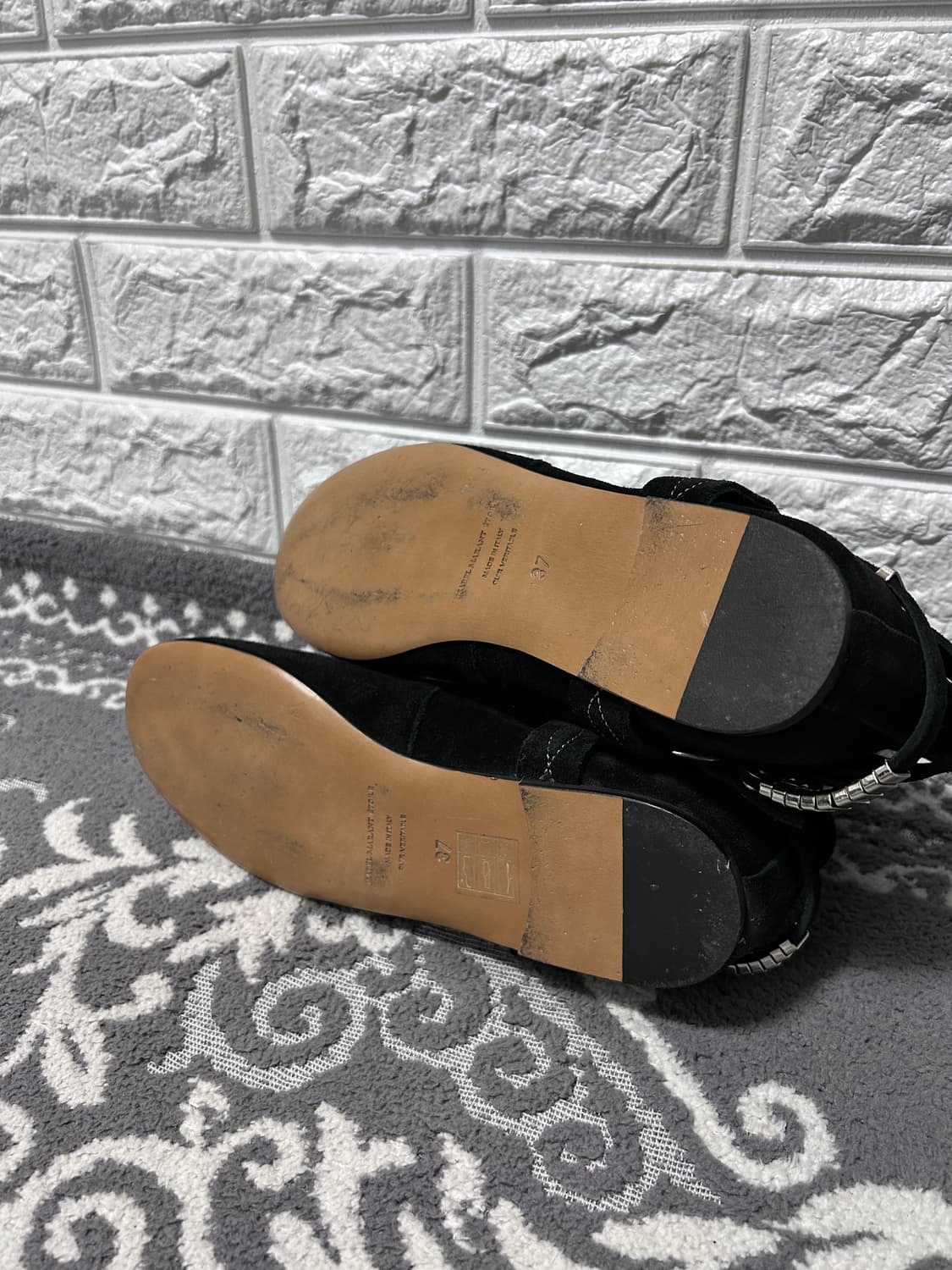 이자벨마랑 스웨이드 링 메탈 스트랩 부츠 상품이미지5