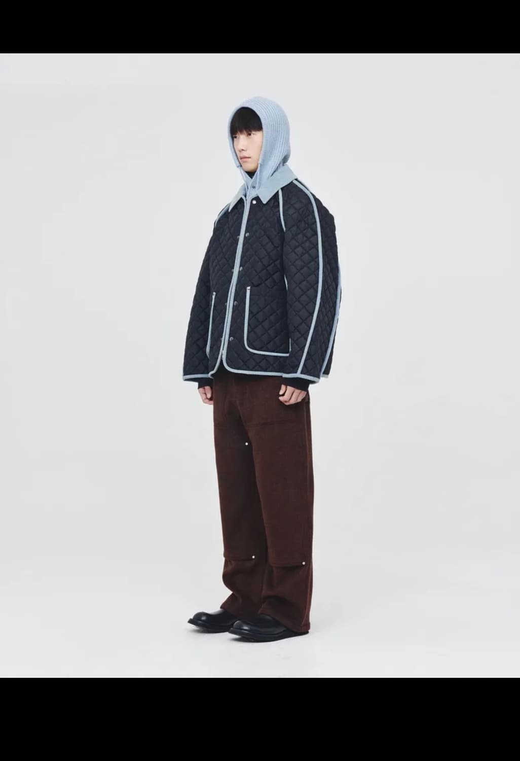 애프터프레이 퀄티드 자켓 블랙 상품이미지1