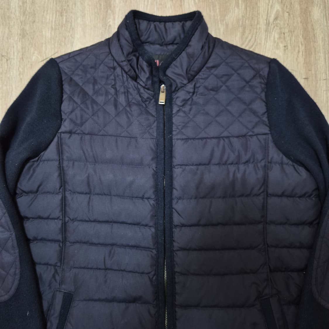 지고트 여성 프리미엄 구스다운 하이브리드 니트 롱패딩 55-66 상품이미지2