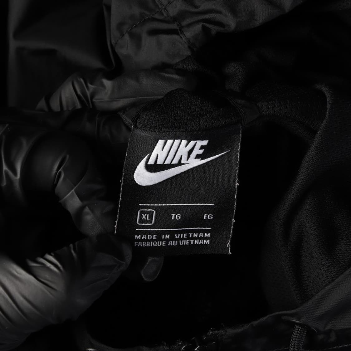 나이키 스우시 윈드러너 후드 집업 자켓 블랙 XL 상품이미지5