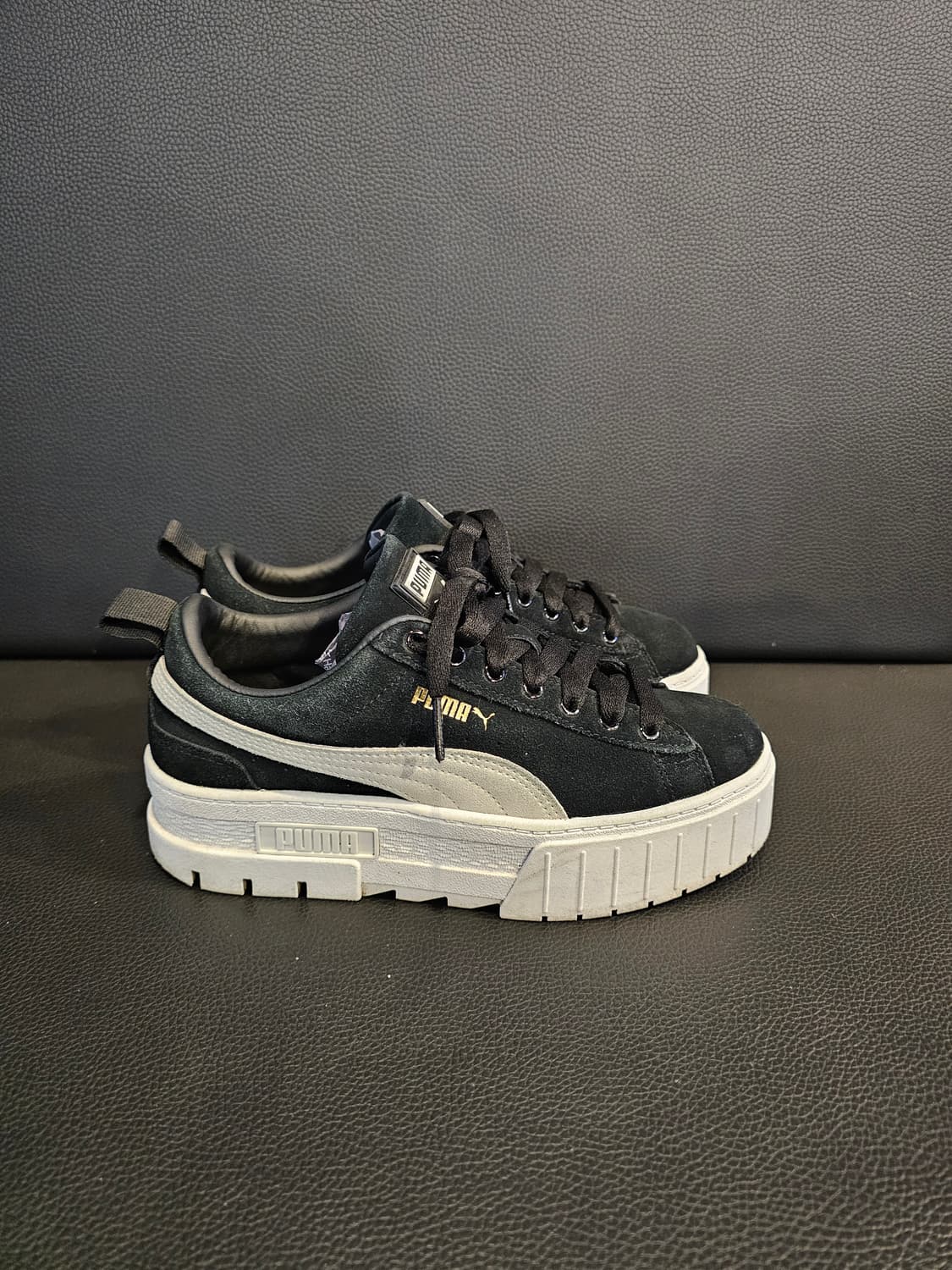 푸마 메이헴 스택 스니커즈 블랙 상품이미지1