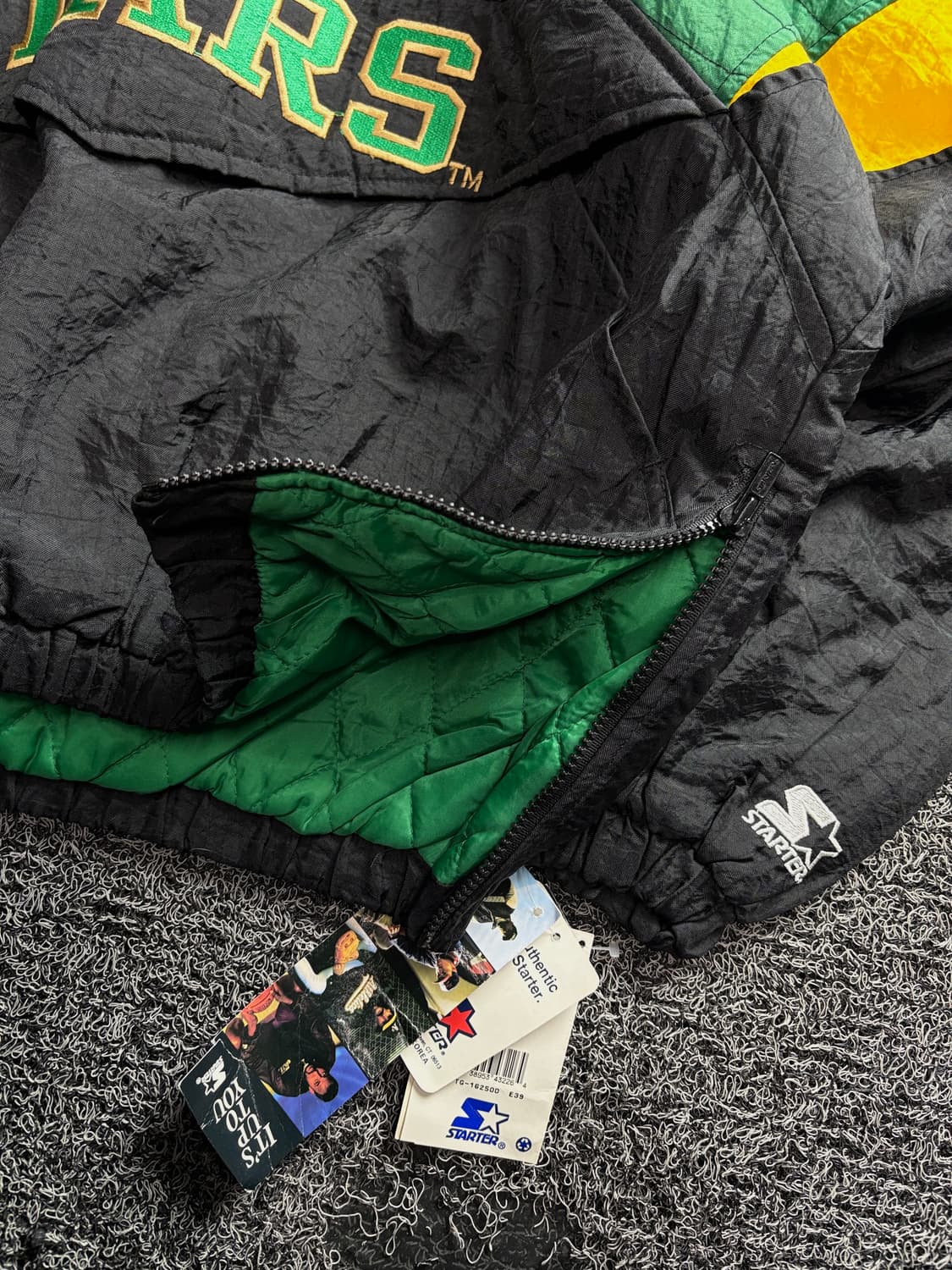 90s 스타터 올드스쿨 NHL 댈러스 스타스 아노락 자켓 3374 상품이미지3