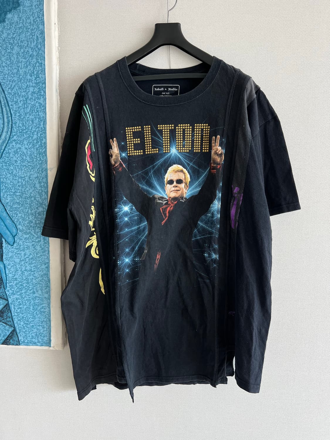 리빌드 바이 니들스 7컷 티셔츠 엘튼존 투어 티셔츠 밴드티 상품이미지1