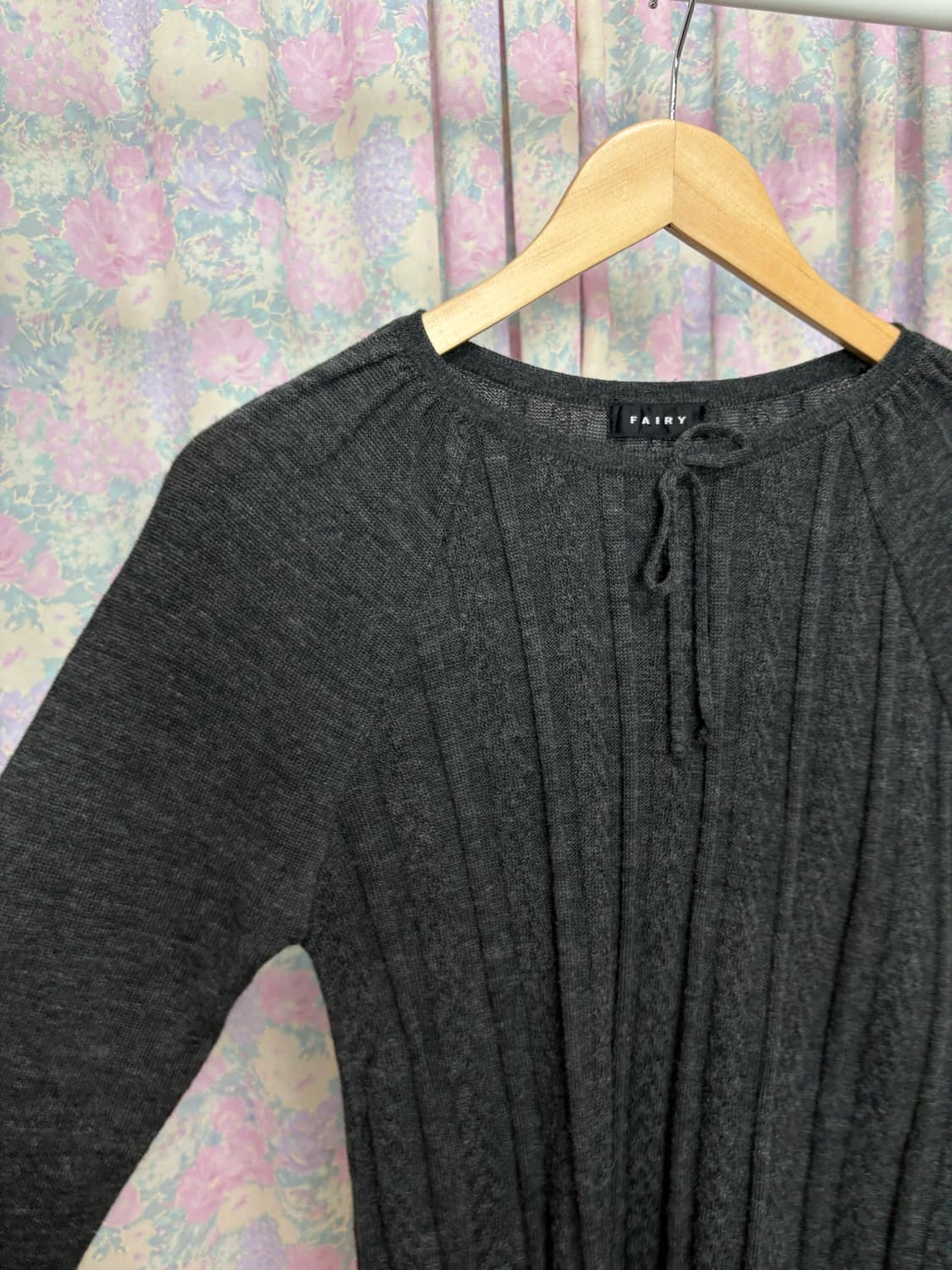 다크 그레이 긴소매 니트 상품이미지6