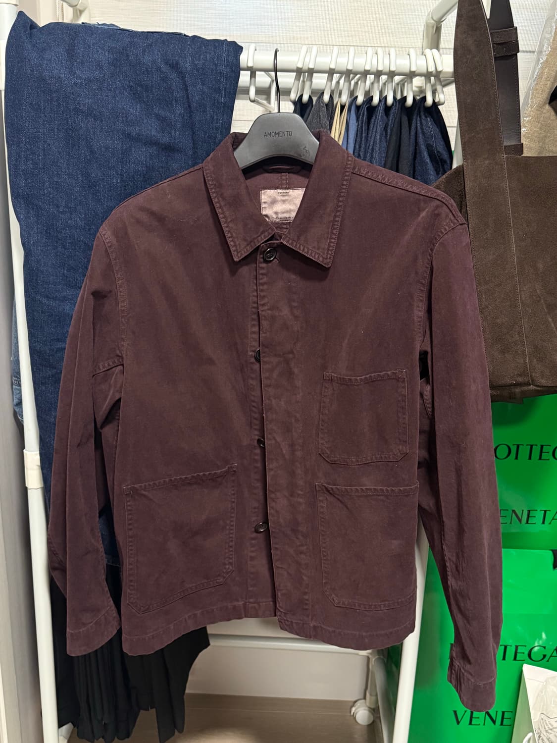 포터리 브러쉬드 워크 자켓 플럼 2 상품이미지4