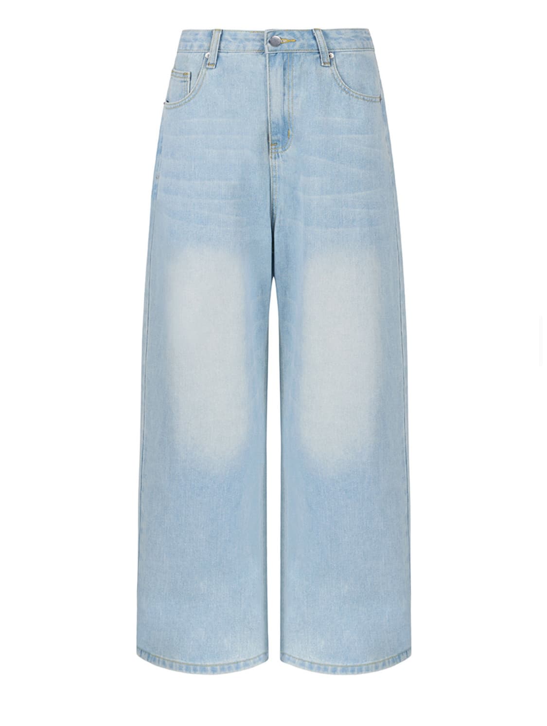 E-Hotfix Logo Denim Pants - Light blue  상품이미지3