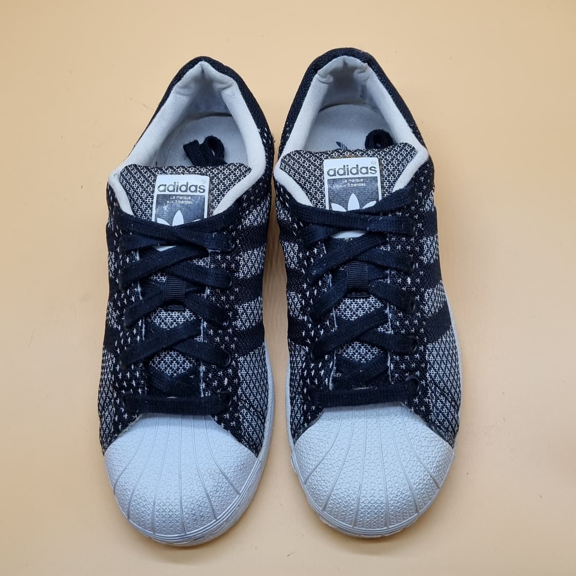 아디다스 슈퍼스타 위브 블랙 스니커즈230 상품이미지2