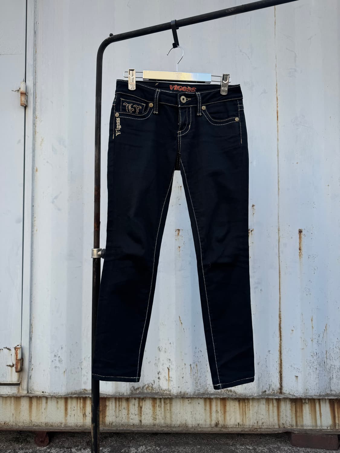 Stitch Denim Skinny Jeans 상품이미지1