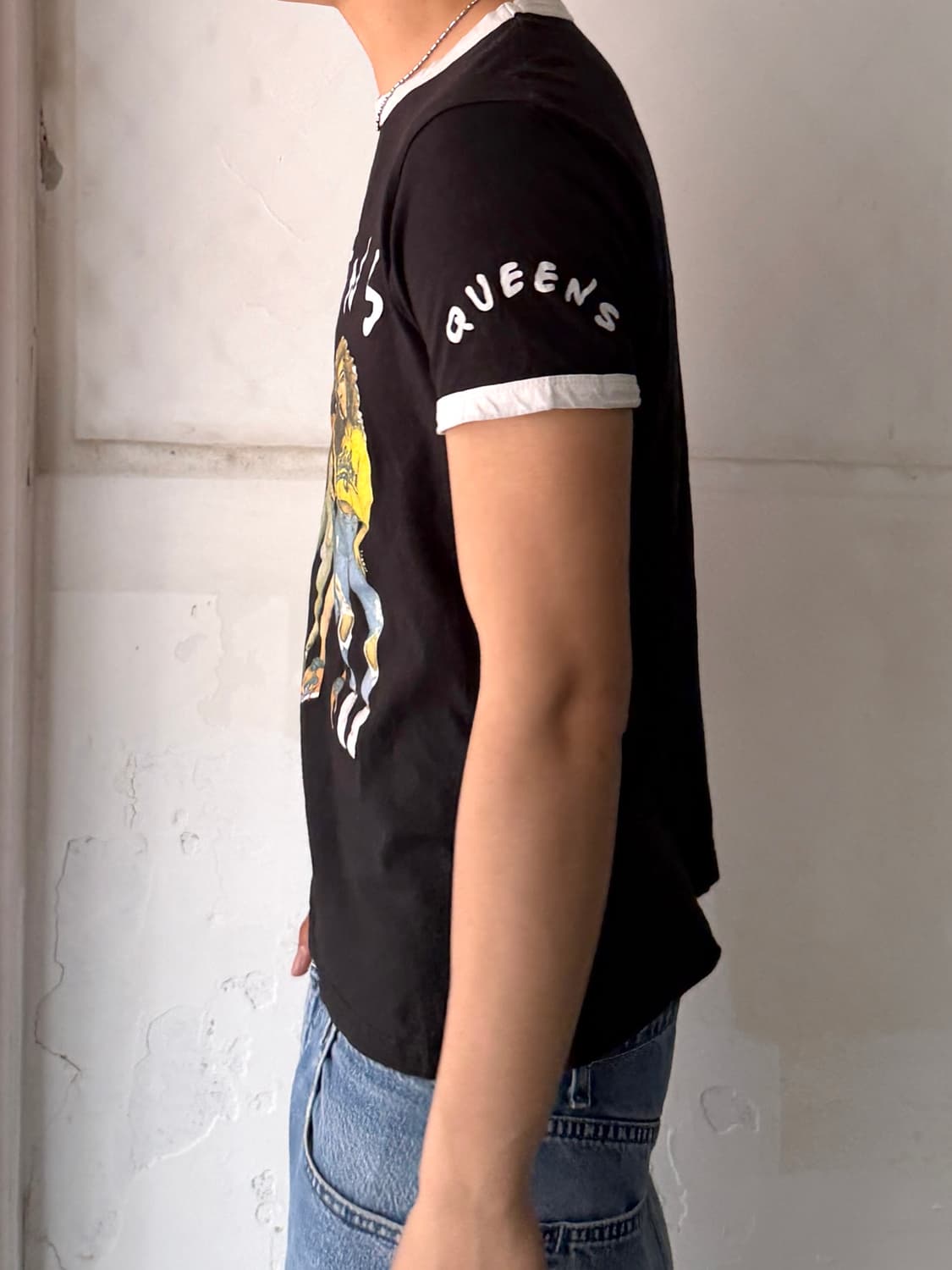 00’s 싱글 스티치 빈티지 블랙 그래픽 반팔티 상품이미지7