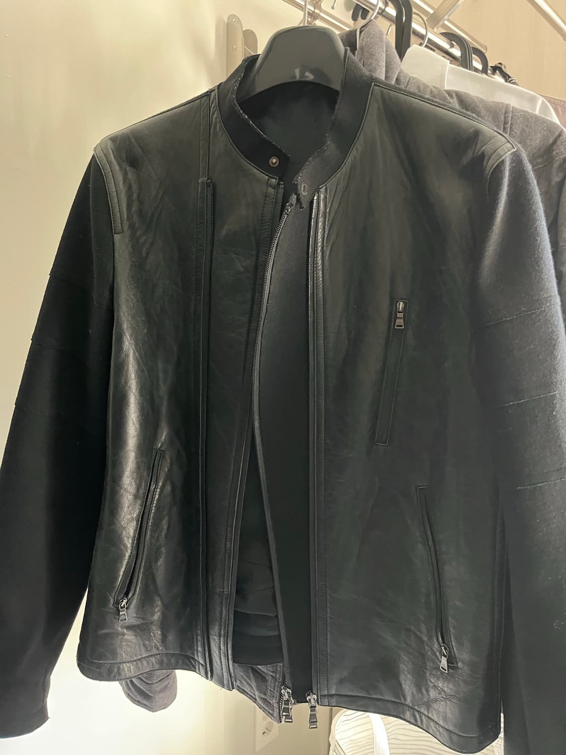 Neil Barrett 투웨이 가죽 집업 상품이미지1