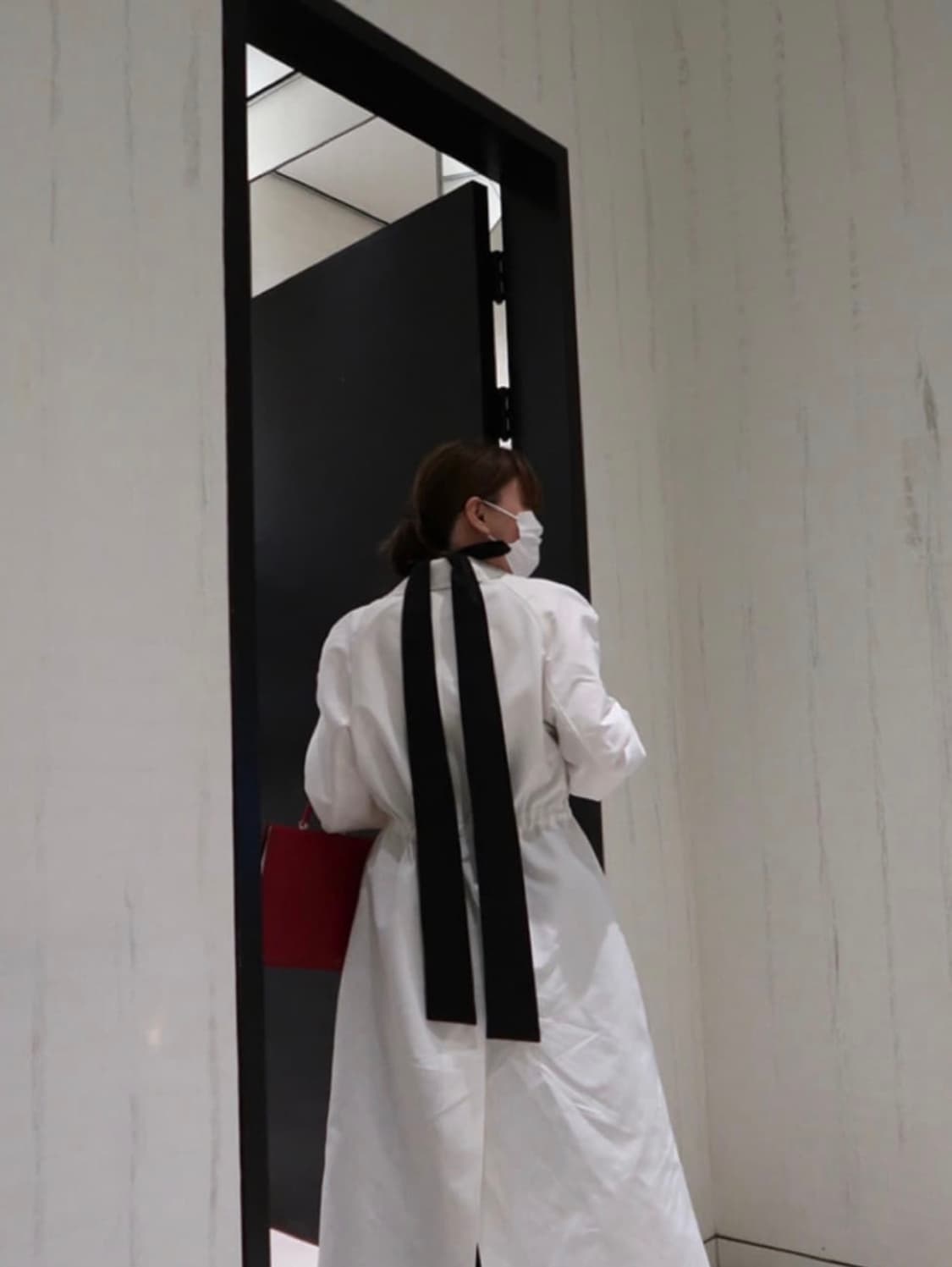 (프레클) 실키 울 홀터넥 원피스 상품이미지4