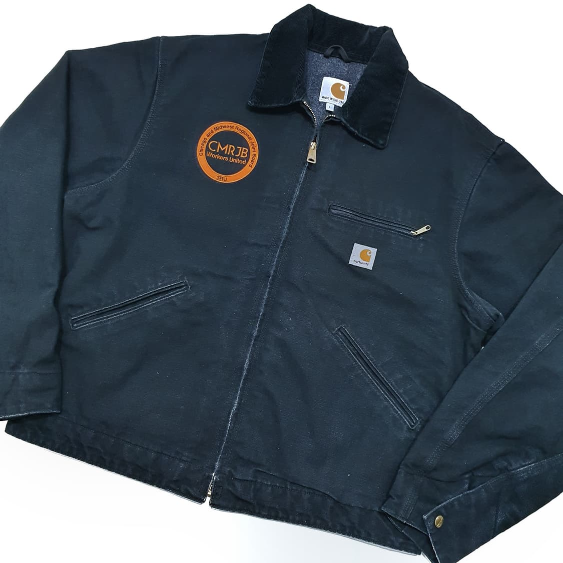 칼하트 디트로이트 j001 블랙 L (105-110) 125주년 상품이미지3