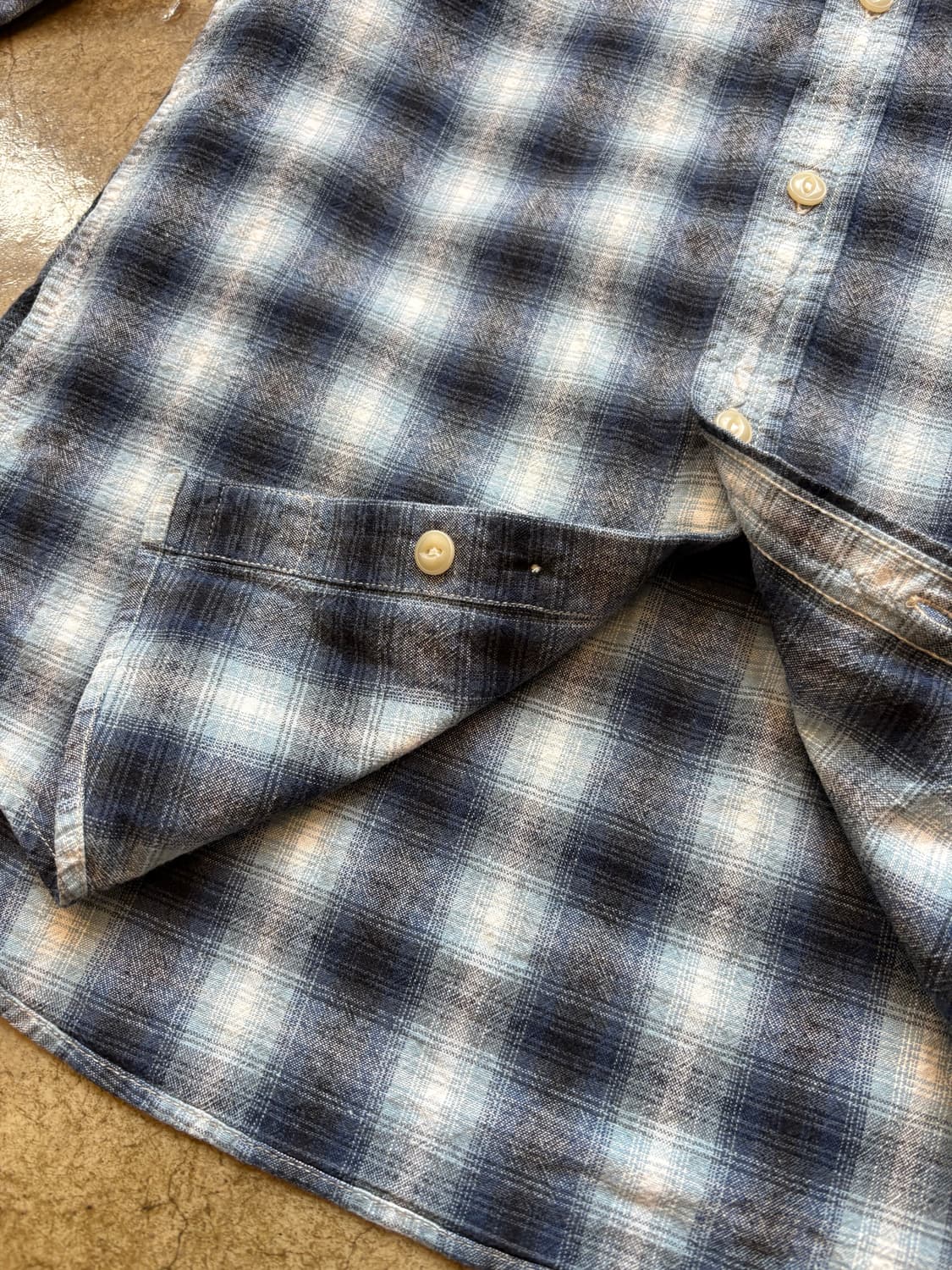 폴로 데님앤서플라이 옴브레 체크 셔츠 상품이미지6