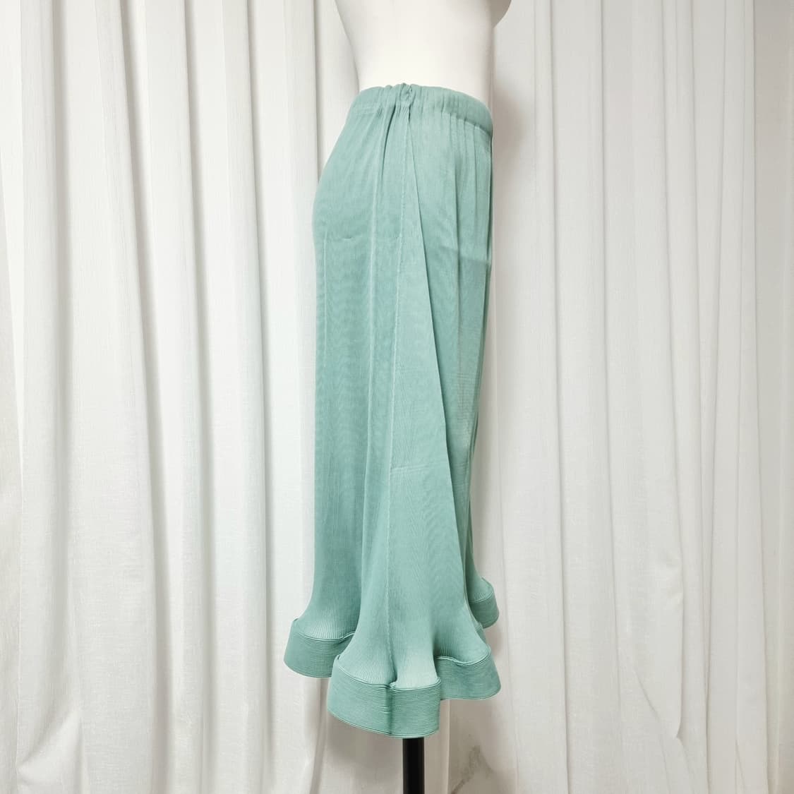 플리츠 투피스 슬리브리스 블라우스 스커트 치마 셋업 세트 (프리) 새상품 상품이미지8