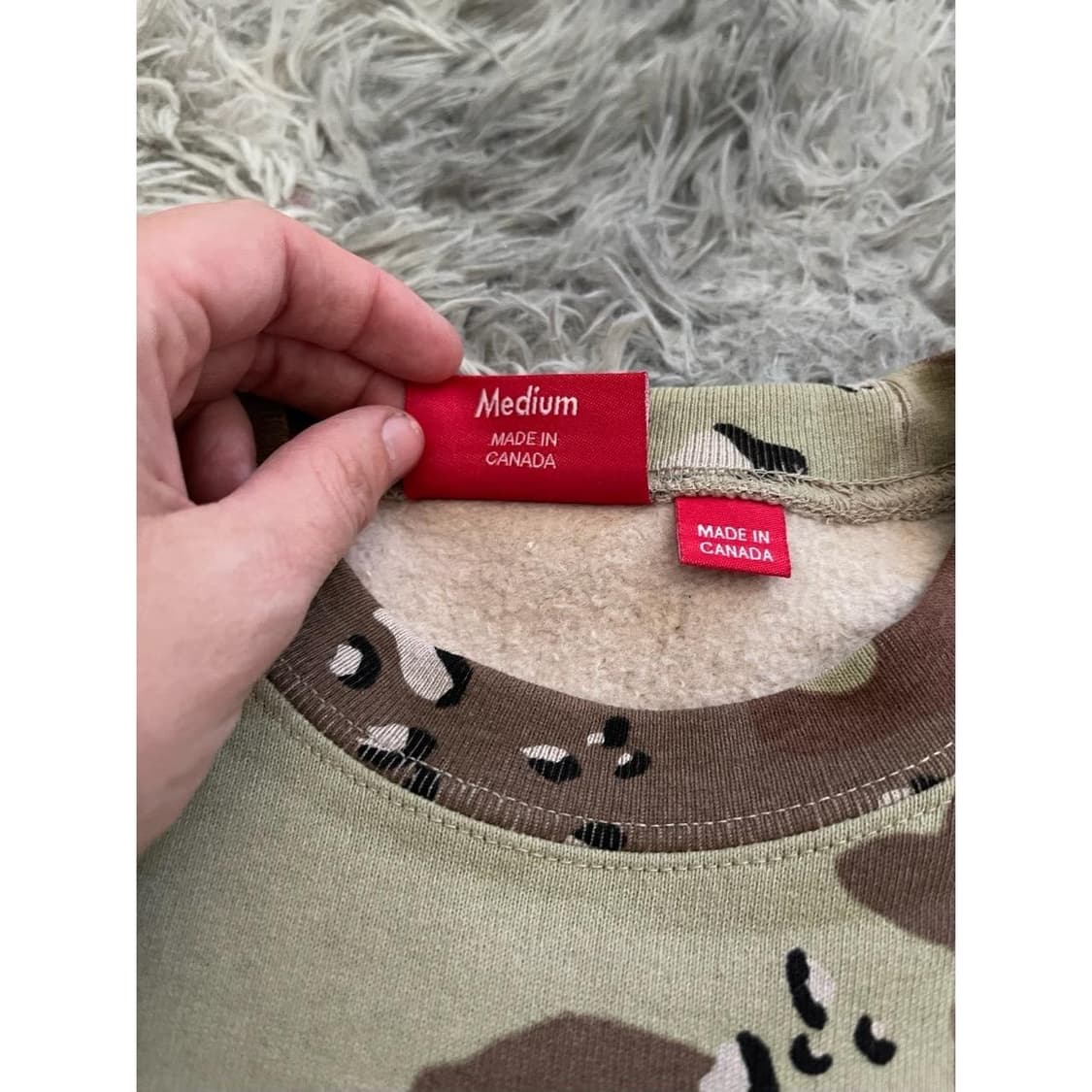 20FW 슈프림 퓨추라 로고 맨투맨 초콜릿 칩 카모 M 상품이미지3