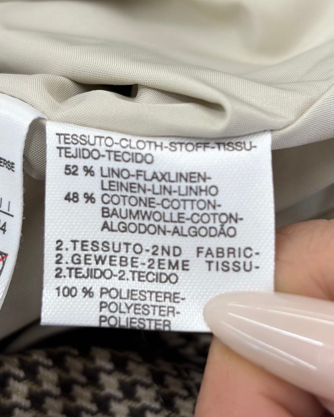 에스막스마라 하운드체크 벨티드 린넨 혼방 코트  상품이미지9