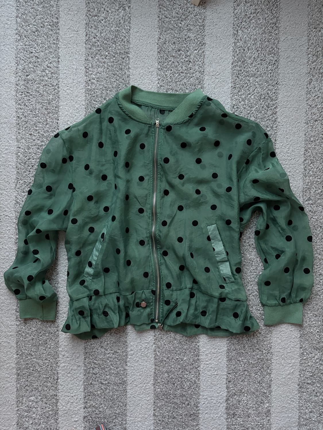 도트 셔링 블루종 상품이미지1