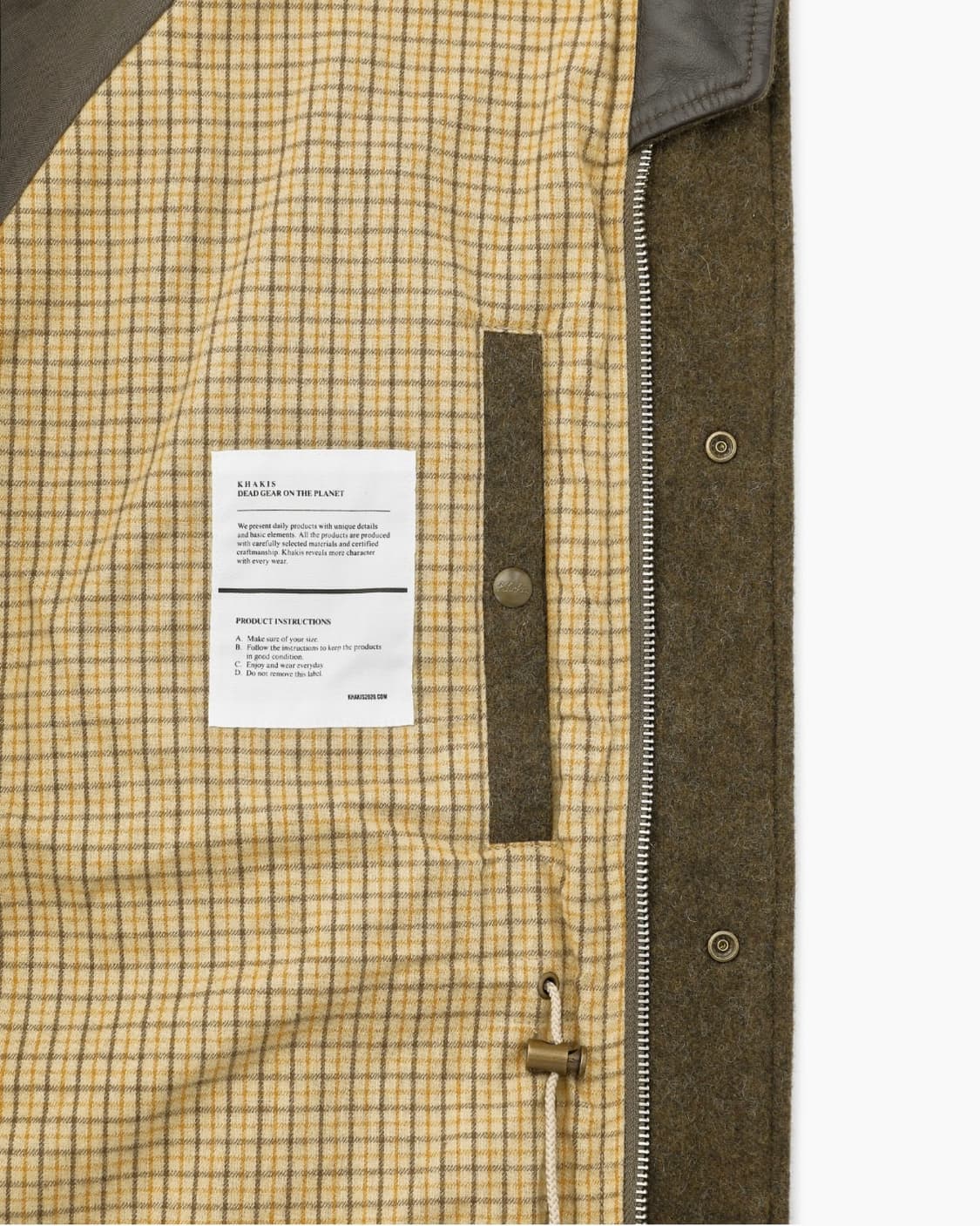 카키스 울 로버 파카 올리브 상품이미지2