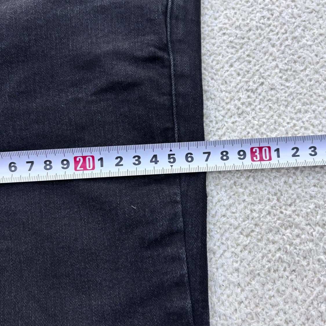 76(30) 게스 흑청 일자핏 데님 팬츠 0428E 상품이미지7