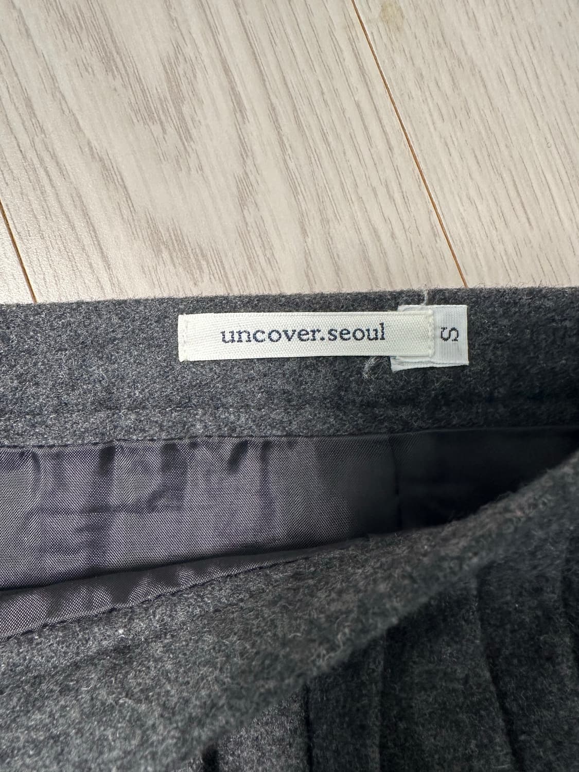 울 플리츠 미니스커트 상품이미지2