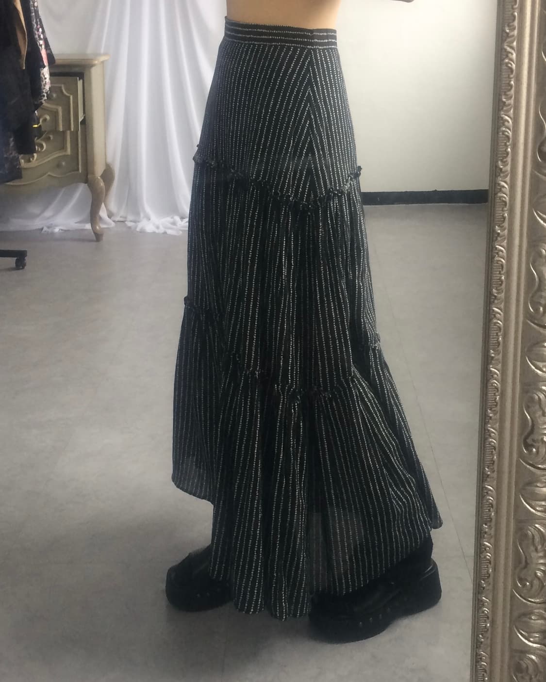 Stripe pattern long skirt 상품이미지6