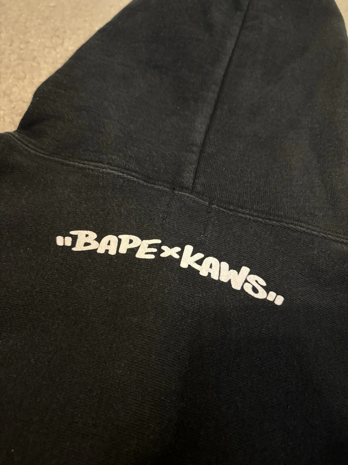 OG 베이프 x 카우스 베이비 마일로 후드티 블랙 상품이미지8