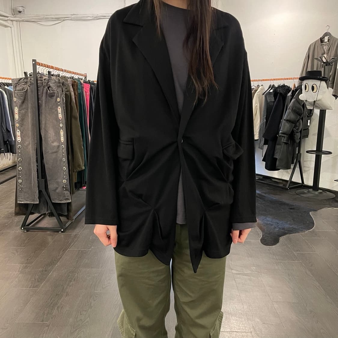 고무 아방가르드 블레이저 상품이미지5