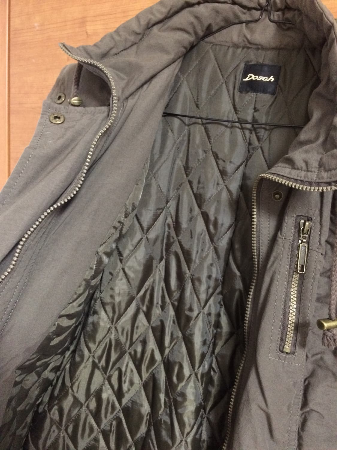 디테일 셔링 빈티지 카키 야상 자켓 상품이미지6