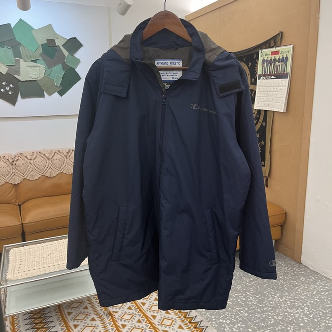 챔피온 어센틱 올드스쿨 레트로 빈티지 바람막이 자켓 M C10797 상품이미지3
