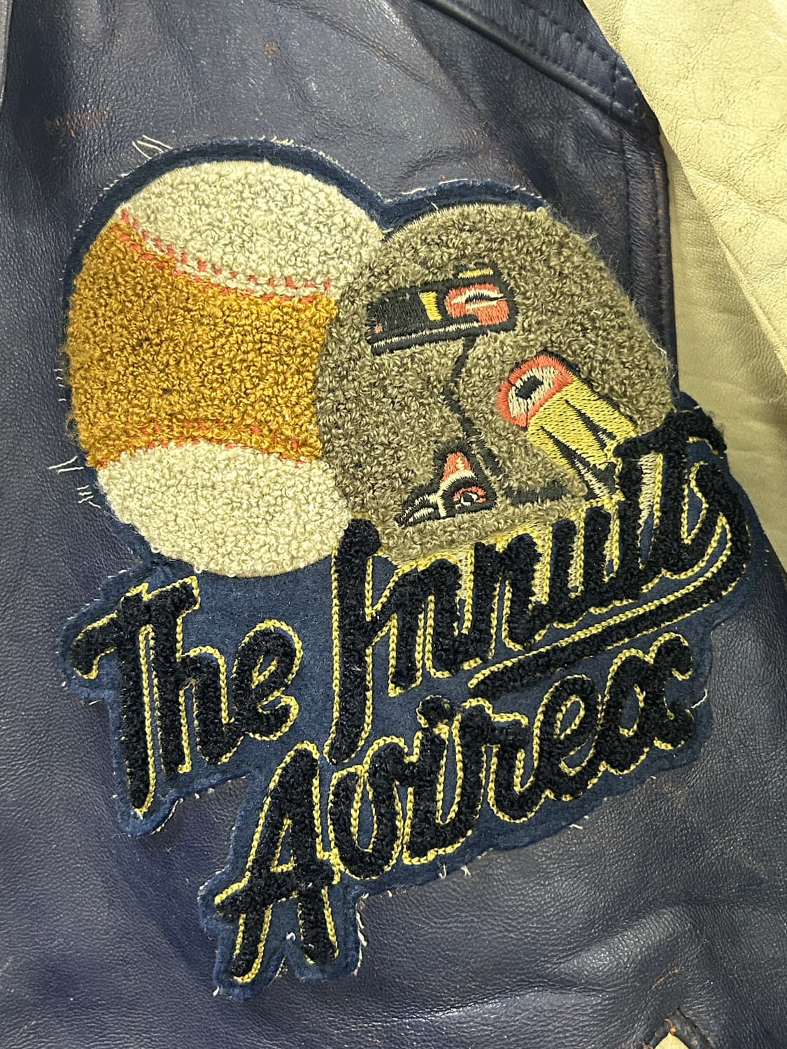 90s 아비렉스 미드나잇 선 리그 바시티 자켓 상품이미지3