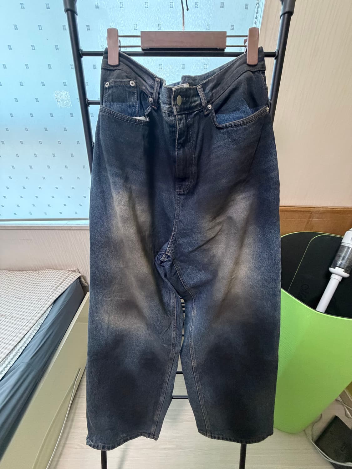 더티오일 데님 와이드 팬츠/35인치 상품이미지1