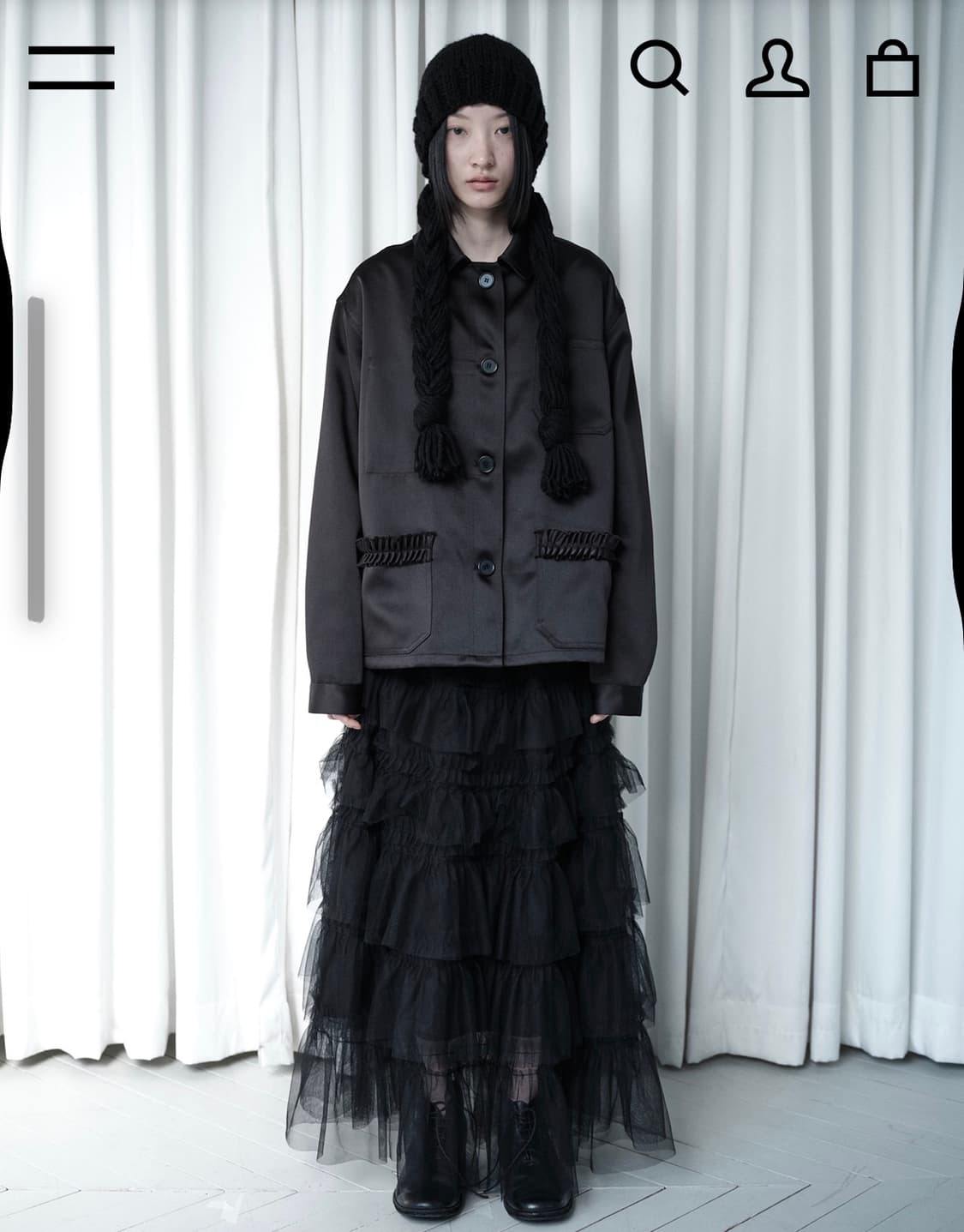 생긴스튜디오 튤 롱스커트 TULLE TIERED LONG SKIRT 상품이미지1
