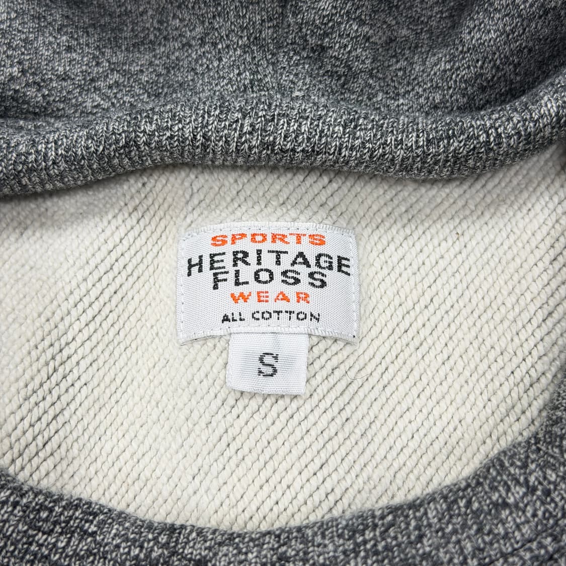 헤리티지플로스 액세스 블록드 스웻 후드티 그레이 S 상품이미지4