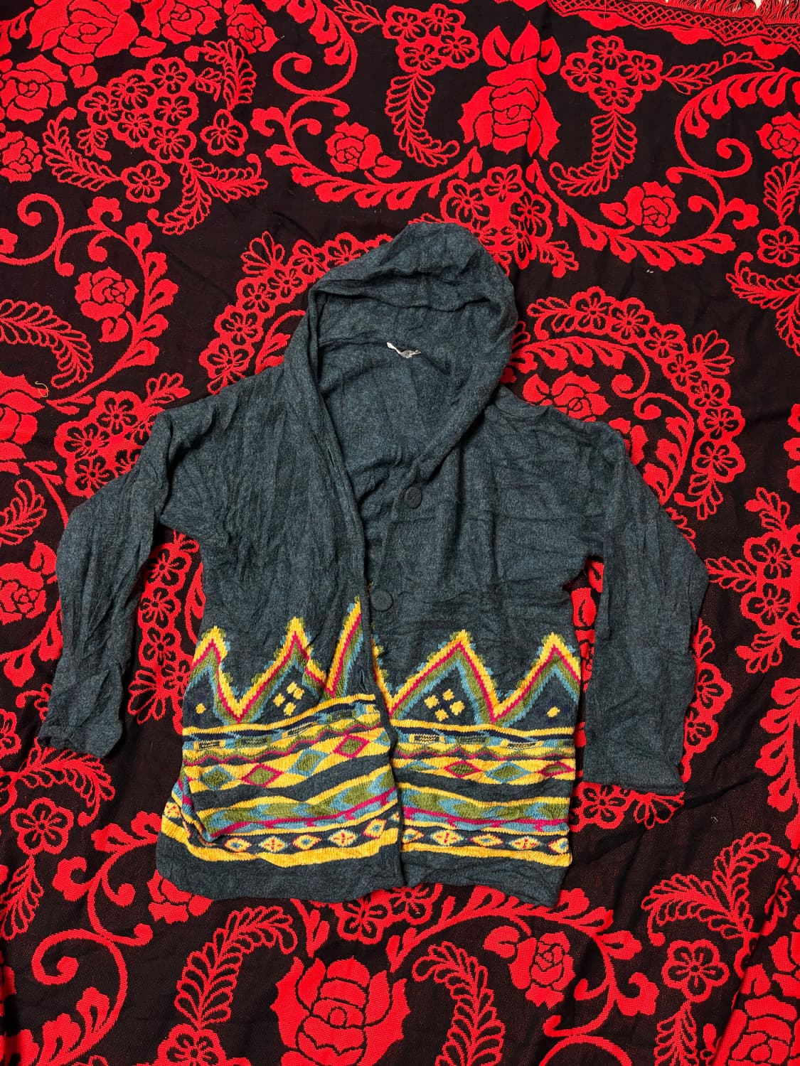 Vintage Ethnic knit hood 상품이미지1