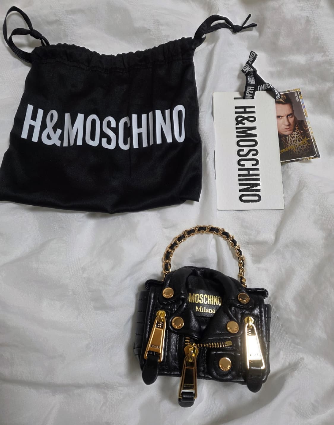 한정판 모스키노 미니 바이커백 블랙 상품이미지3