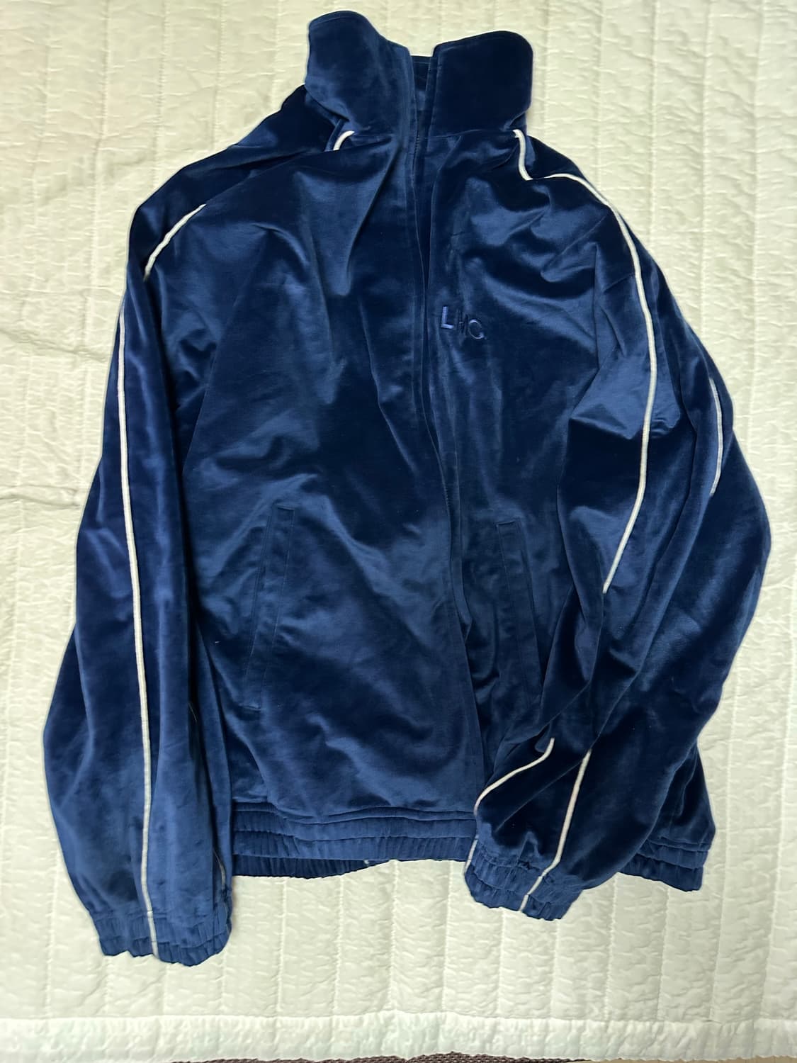 급처!!! LMC 벨루어 벨벳 트랙탑 L 네이비 상품이미지1