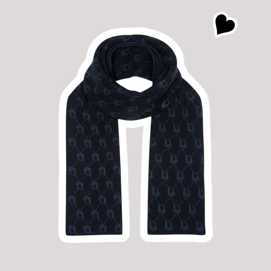 정품 디올 오블리크 블랙 머플러 상품이미지1